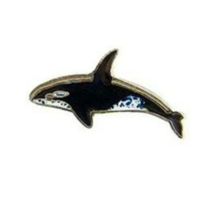 杀手鲸翻领别针定制复古 DIY 男士珠宝礼品海洋生物 — 第 1/4 张图片