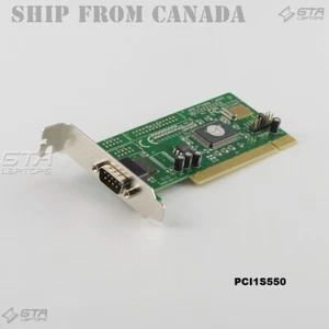 StarTech MP9835L PCI1S550 PCI RS232 Serial Adapter Card Low profile - Imagen 1 de 4