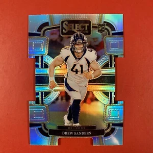 2023 Select Concourse Silver Prizm Die-Cut Drew Sanders card #30 RC Broncos - Picture 1 of 2