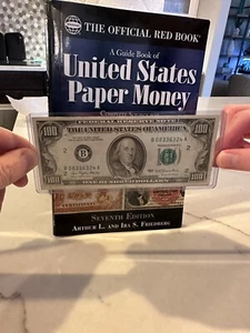 1977 100 Dollar Bill - Vintage Small Face Note - New York - Circulated $100 - Picture 1 of 2