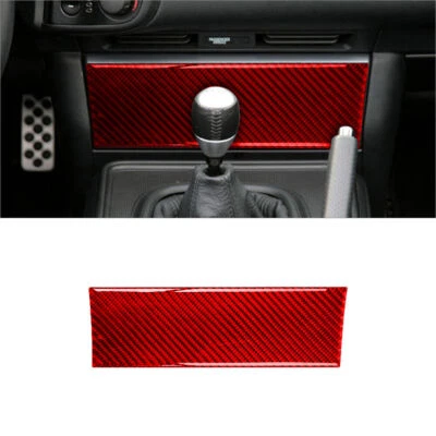 Cubierta interior de consola de radio de fibra de carbono roja para Honda S2000 2004-2009 Foto 1 de 4