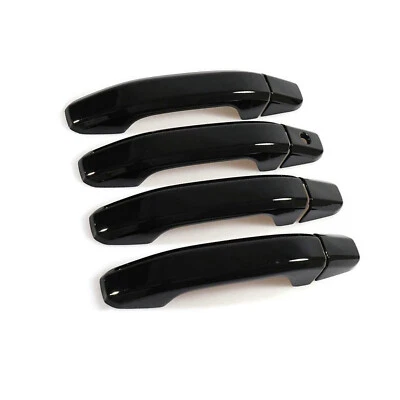 8Pcs Door Handle Covers Fits 2014-2024 GMC Sierra Chevy Silverado 1500 NO Smart - Image 1 of 4