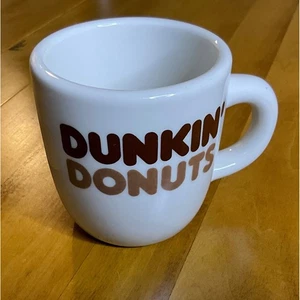 Dunkin Donuts Tazza Caffè Ceramica Bianca Rego Marrone Logo Tazza da Collezione - Foto 1 di 4