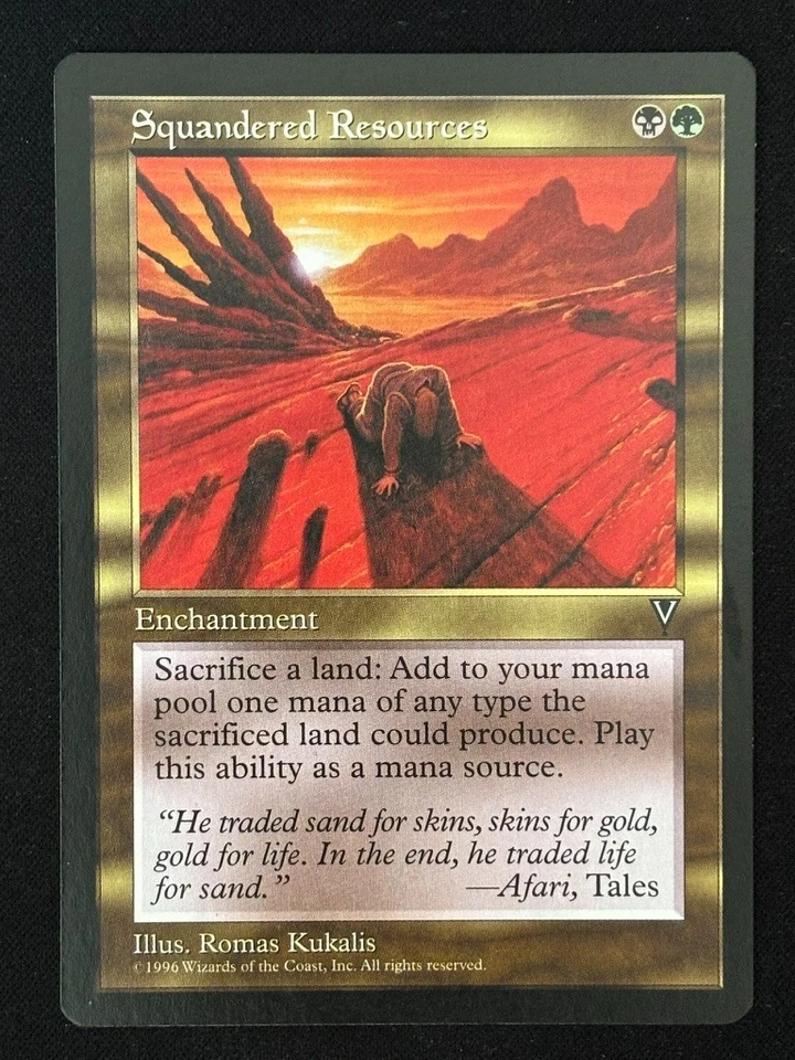 1x MTG Squandered Resources - Visions (VIS) - Magic the Gathering - Image 1 of 1