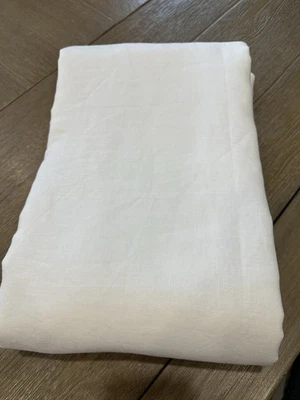 Pottery Barn Belgian Flax Linen Duvet cover White Queen - Image 1 of 2