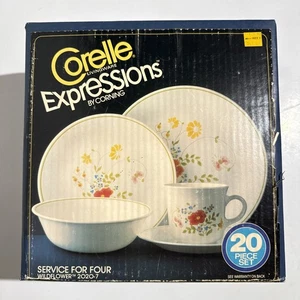 NEU Vintage Corelle Expressions von Corning - Wildflower 20-teiliges Set (2020-7) - Bild 1 von 4
