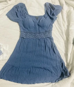 Blaues Damen Kleid XS - Bild 1 von 5