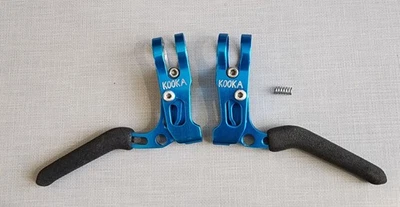 Palancas de freno Kooka Components Racha turquesa anodizado vintage años 90 MTB  Foto 1 de 4