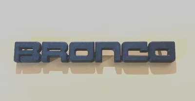 Guardabarros delantero emblema negro Bronco 1987-91 Ford Bronco E7TZ-16720-DBK NEGRO MATE Foto 1 de 4