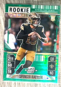 Boleto de novato Contenders Optic Spencer Rattler 2024 prisma pulsar verde 26/49 - Imagen 1 de 2