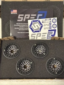 Spec RC 1.9 Aluminum Crawler Wheels Gray with Back Rings New In Package - Picture 1 of 2