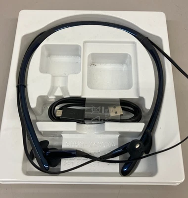 Samsung Level U EO-BG920 In-Ear Wireless Headphones Around Neck Blue - Image 1 of 3