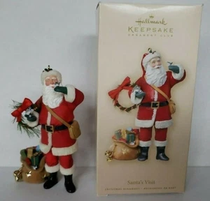 Hallmark Keepsake Santa's Visit Christmas Ornament New In Box - Picture 1 of 2