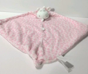 Angel Dear Security Blanket Lovey Pink & White Giraffe Plush Knotted 13x13 In - Picture 1 of 7