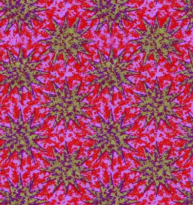 Envoltura navideña de inspiración vintage - magenta y oro starbursts Foto 1 de 2