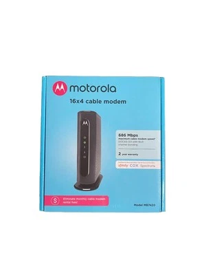 Motorola MB7420-10 16x4 686 Mbps DOCSIS 3.0 Cable Modem New Open Box - Image 1 of 4