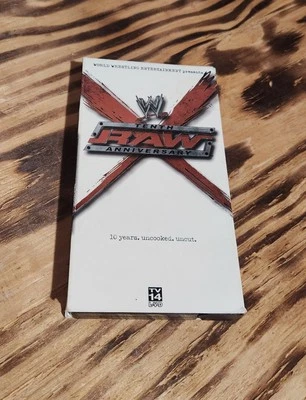 WWE RAW Tenth Anniversary VHS 2003 Wrestling WWF  Stone Cold The Rock HHH - Image 1 of 4