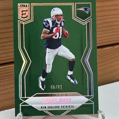 2025 Donruss Elite RANDY MOSS Status #46/81 New England Patriots #12 - Image 1 of 3