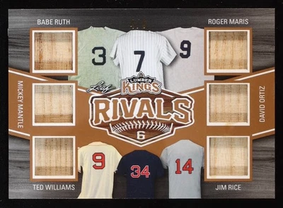 RUTH MANTLE WILLIAMS MARIS ORTIZ RICE 2020 Leaf Lumber Kings "RIVALS" GU #4 of 6 - Image 1 of 2