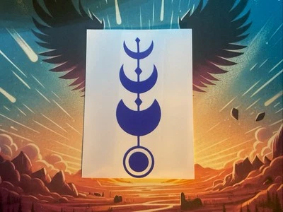 Calcomanía de vinilo, "Eclipse", aprox. 1" x 3", Elige Color Foto 1 de 2