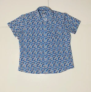 APT 9 Men’s Slim Fit XXL Short Sleeve Multi-Colored Button Up Shirt Slim Fit - Picture 1 of 12