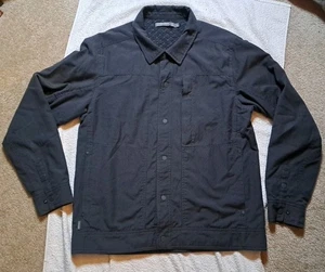 Icebreaker Escape Thermo Jacket Men’s Large Snap Button Wool Thermal Lined - Picture 1 of 10