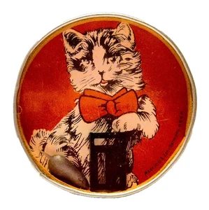  Katz + Maus Geduldsspiel - mit rückseitigem Spiegel - 50er Jahre - Bild 1 von 3