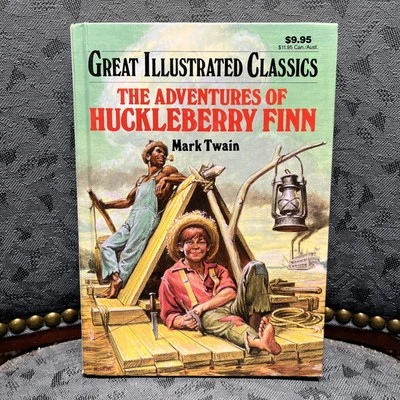 The Adventures of Huckleberry Finn Great Illustrated Classics HC Mark Twain - Image 1 of 4