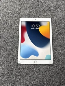Apple iPad Air 2nd Gen Tablet 16GB WiFi + Cellular White A1567 Cracked - Picture 1 of 5