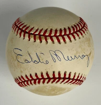 Eddie Murray Signed Baseball Rawlings White NL (JSA LL93203) - Image 1 of 2