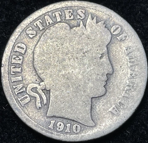 1910 Barber Dime Cover