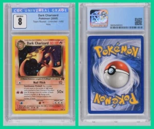 Pokemon Team Rocket Dark Charizard Unlimited #4/82 Holo CGC 8-NM/M. - Imagen 1 de 1