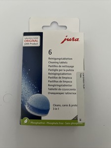 JURA 2-phase cleaning pack of 6 cleans the coffee machine and protect for longer