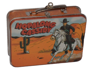 Ornement souvenir poinçon « Hopalong Cassidy » boîte à lunch de Noël neuf dans sa boîte