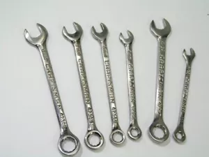 6pc Set Ignition Combination Wrenches, Inch & Metric Craftsman - Bild 1 von 5