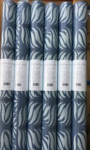 $298 NEW Serena & Lily ROLL Granada Wallpaper Indigo Sky Blue 6 Rolls AVAILABLE - Picture 1 of 8