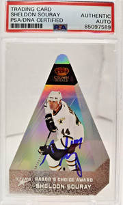 SHELDON SOURAY AUTO #/99 Razor's Choice Award 2011 Crown Royale PSA DNA Signed