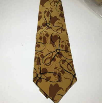 Vintage ACME Studio Aerobleu Nº. Gravata de pescoço 3” 100% seda NOVA - Imagem 1 de 3