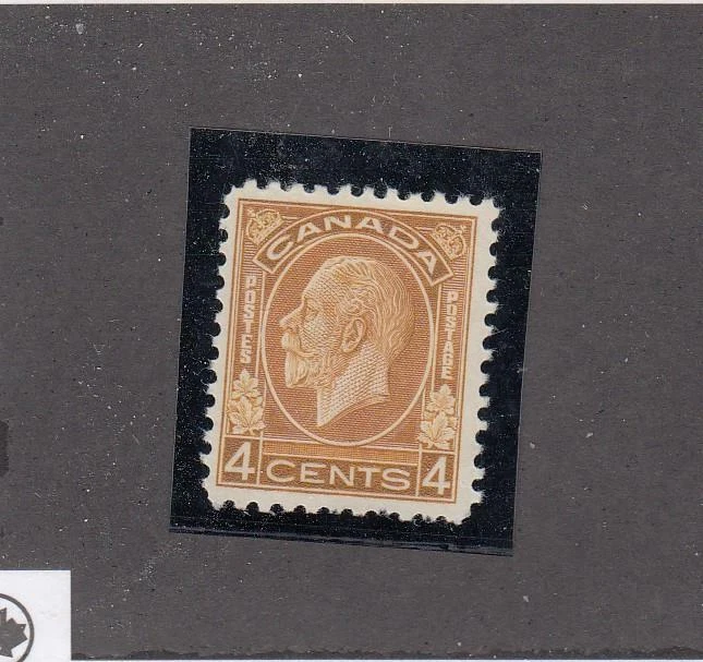 CANADA (MK4813) # 198  VF-MNH  4cts  1932 KGV MEDALLION /OCHRE CAT VALUE $150 - Image 1 of 1