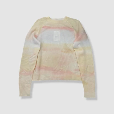 Lafayette 148 New York Women's Yellow Printed Cashmere Sweater Size XS - Image 1 of 3