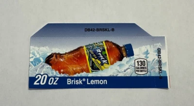 Brisk Lemon Ice Tea Vending Machine Flavor Strip 20oz For Vendo Dixie Narco