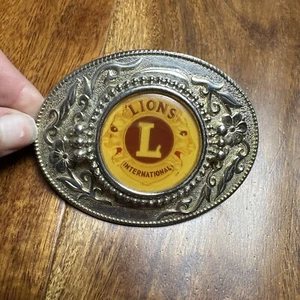 belt buckle vintage Lions International - Picture 1 of 4