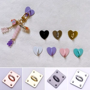 Self Adhesive Heart-shaped Metal Hook Phone Charm Hooks Phone Case Finger Rings - Photo 1 sur 34