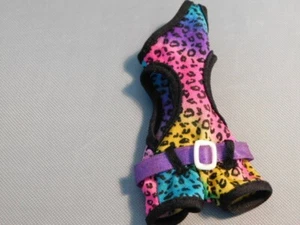 BRATZ DOLL SIZE ONE PIECE SWIM SUIT VERY COLORFUL W/BELT - Picture 1 of 1