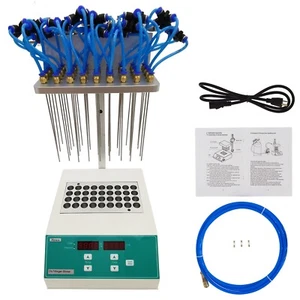 Soplador de nitrógeno Termovap 110V 36 orificios tipo seco concentrador de muestra de nitrógeno - Imagen 1 de 23