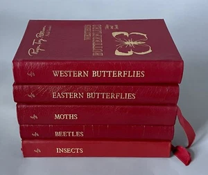 Lot of 5 Roger Tory Peterson Field Guides — Leather Bound Easton Press — Insects - Picture 1 of 12