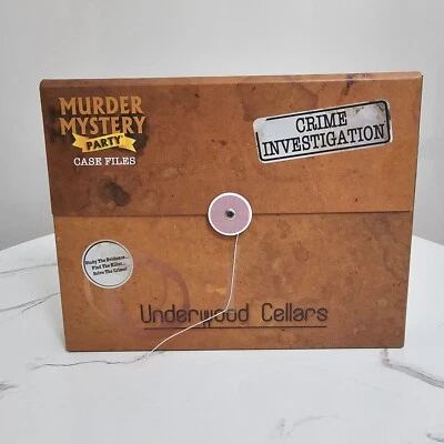 Estuche de fiesta misterioso asesinato archivos bodegas bajo madera Foto 1 de 4