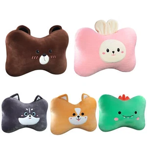 1* Car Neck Pillow Short Plush Headrest Butterfly Arc Design Soft Pillow Cushion - Picture 1 of 17