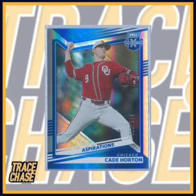 2022 Panini Elite Extra Edition Baseball Cade Horton Aspirations 313/349 #7 - Image 1 of 3