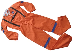 Astronaut orange Kostüm Jugend Gr. L Halloween Fluganzug USA Flagge NASA Unisex - Bild 1 von 6